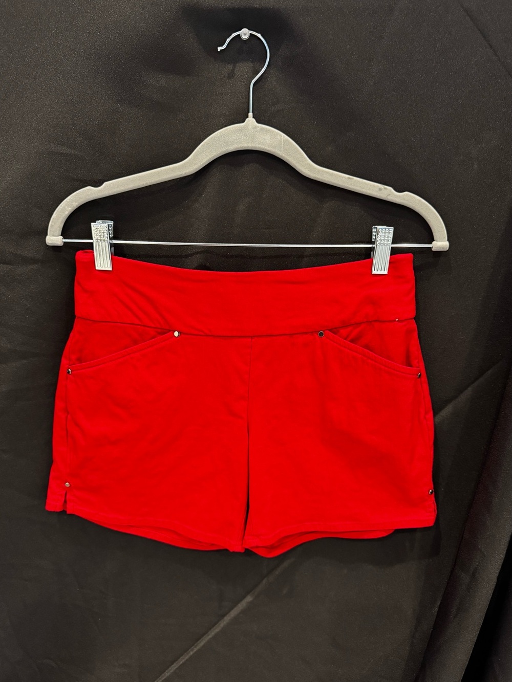 INC International Concepts Bright Red Athletic High-Rise Shorts
